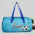 Personalised Football Printed Kids Large Duffle Bag & Box Pouch Combo Gift Set